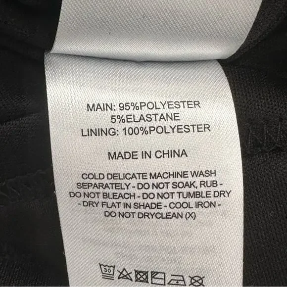 Significant Other Black Halter Dress Low Back Deep V New Year’s  Size 8 - Picture 9 of 9